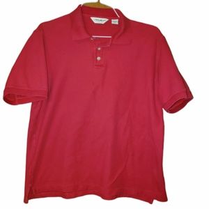 Eddie Bauer Red Short Sleeve Polo Shirt